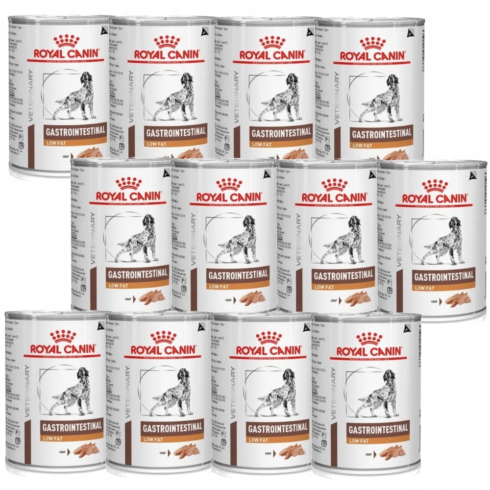 Levně Royal Canin Vet Gastro Intestinal Low Fat Vlhké krmivo 12x420g