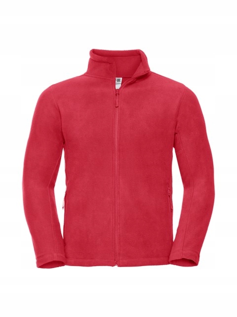 Pánský fleece na zip Russell Classic Red L