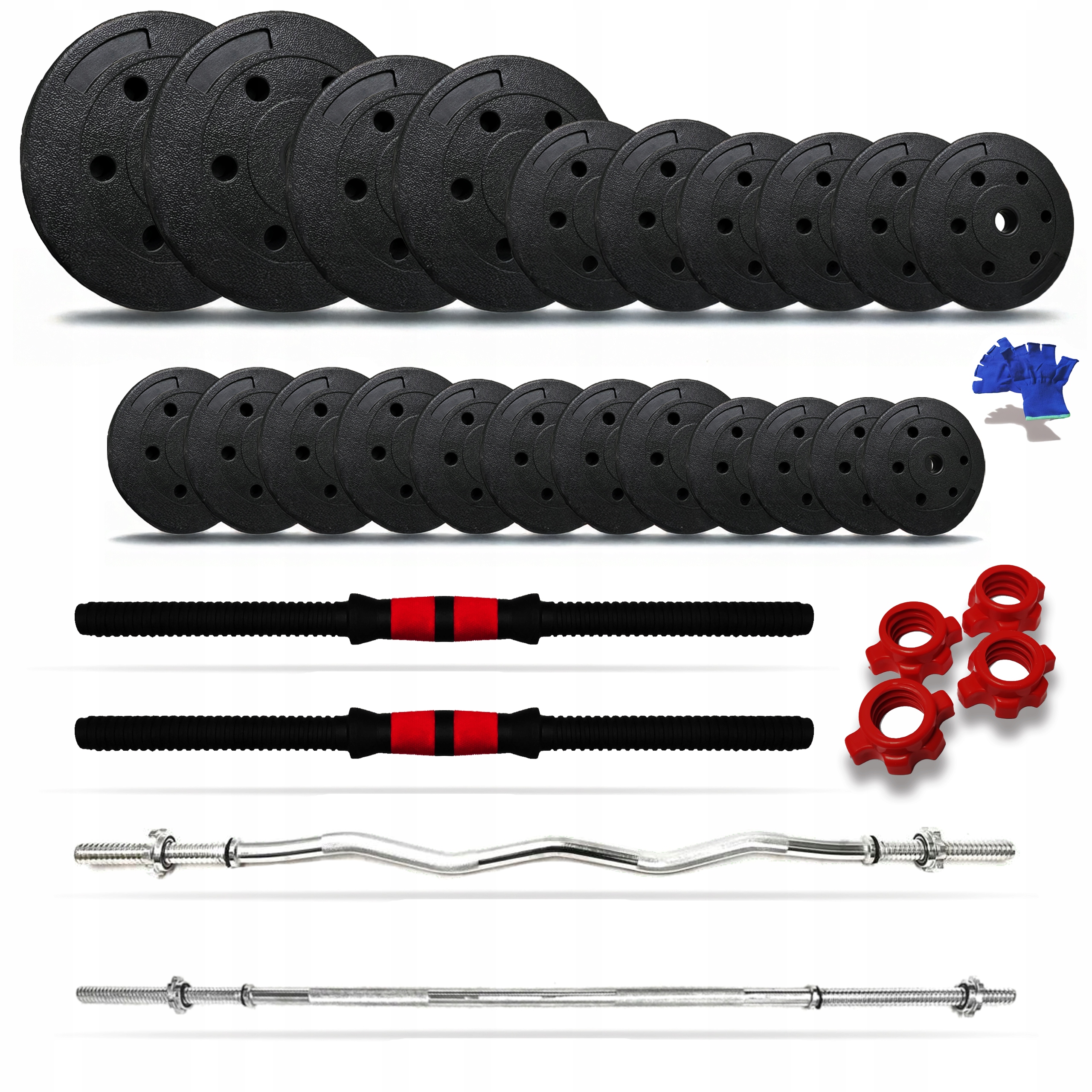 Obciazenie bitumiczne, hantle, sztangi, gryfy 150KG talerz bitumiczny