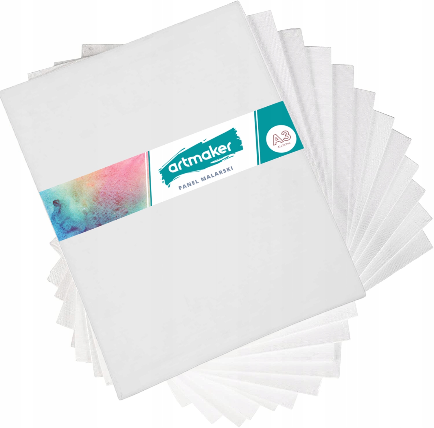 12x Malířské Plátno Malířské Plátno Malířský panel pro malování A3 29,7x42cm