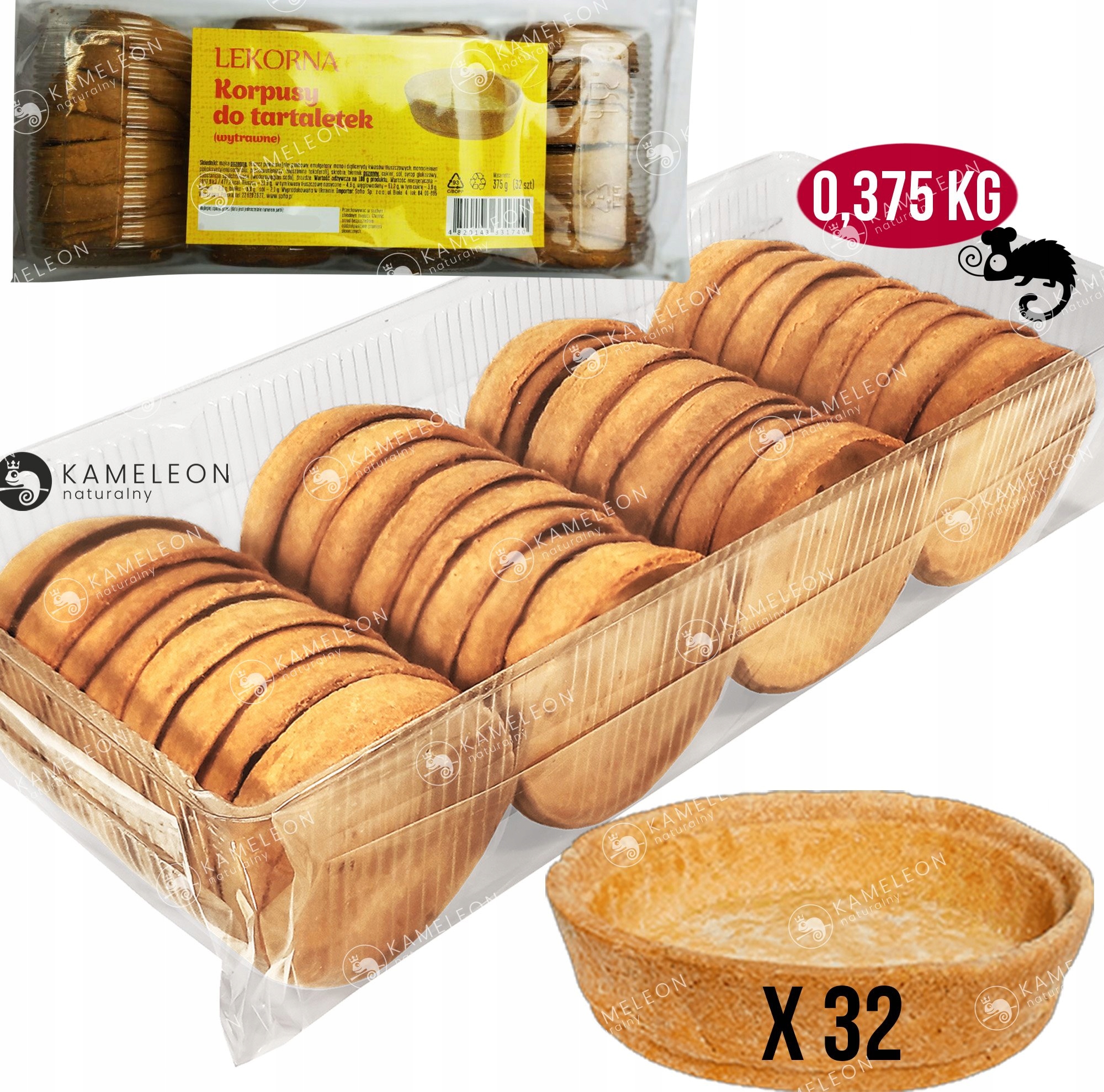 KORPUSY DO TARTALETEK TARTELETEK BABECZEK DESERÓW WYTRAWNE x 32szt 0,375KG