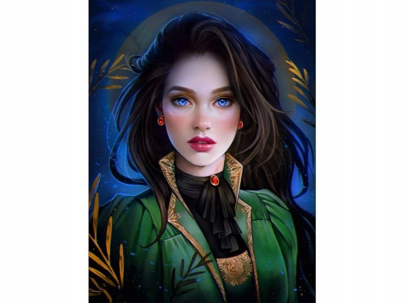 OBRAZ na PREZENT MALOWANIE na prezent RAMA DZIEWCZYNA 40x50cm DIABLICA