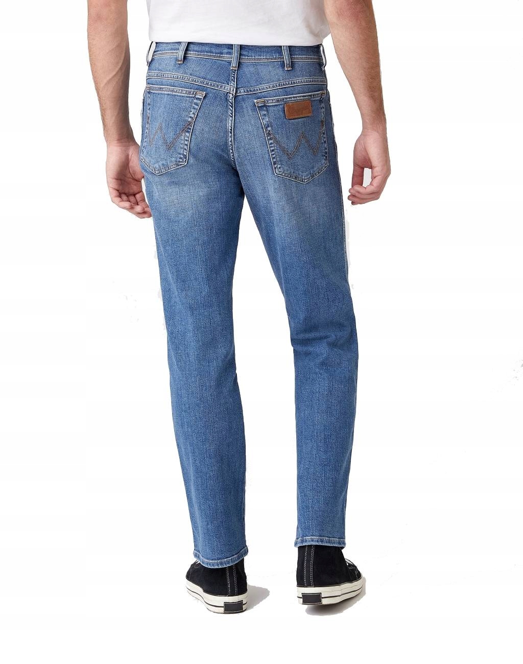 Pánské jednoduché džínové kalhoty Wrangler Texas Worn Broke W1219237X 30/32