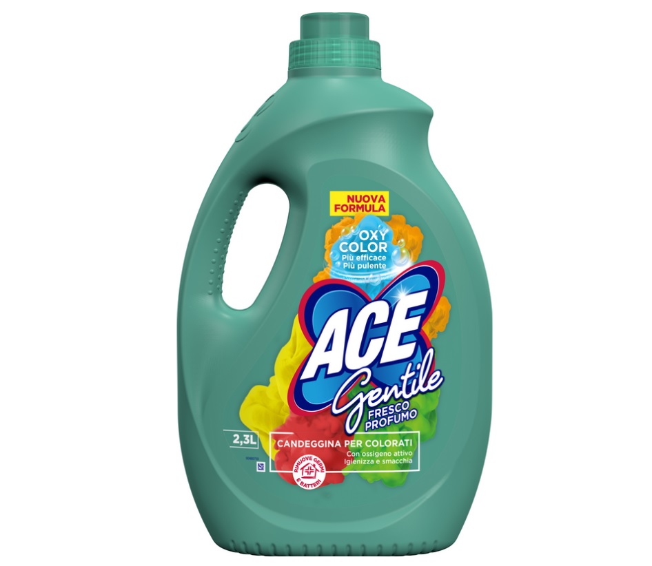 Ace Gentile Fresco Profumo 2.3 l –пятновыводитель для белых и цветных тканей