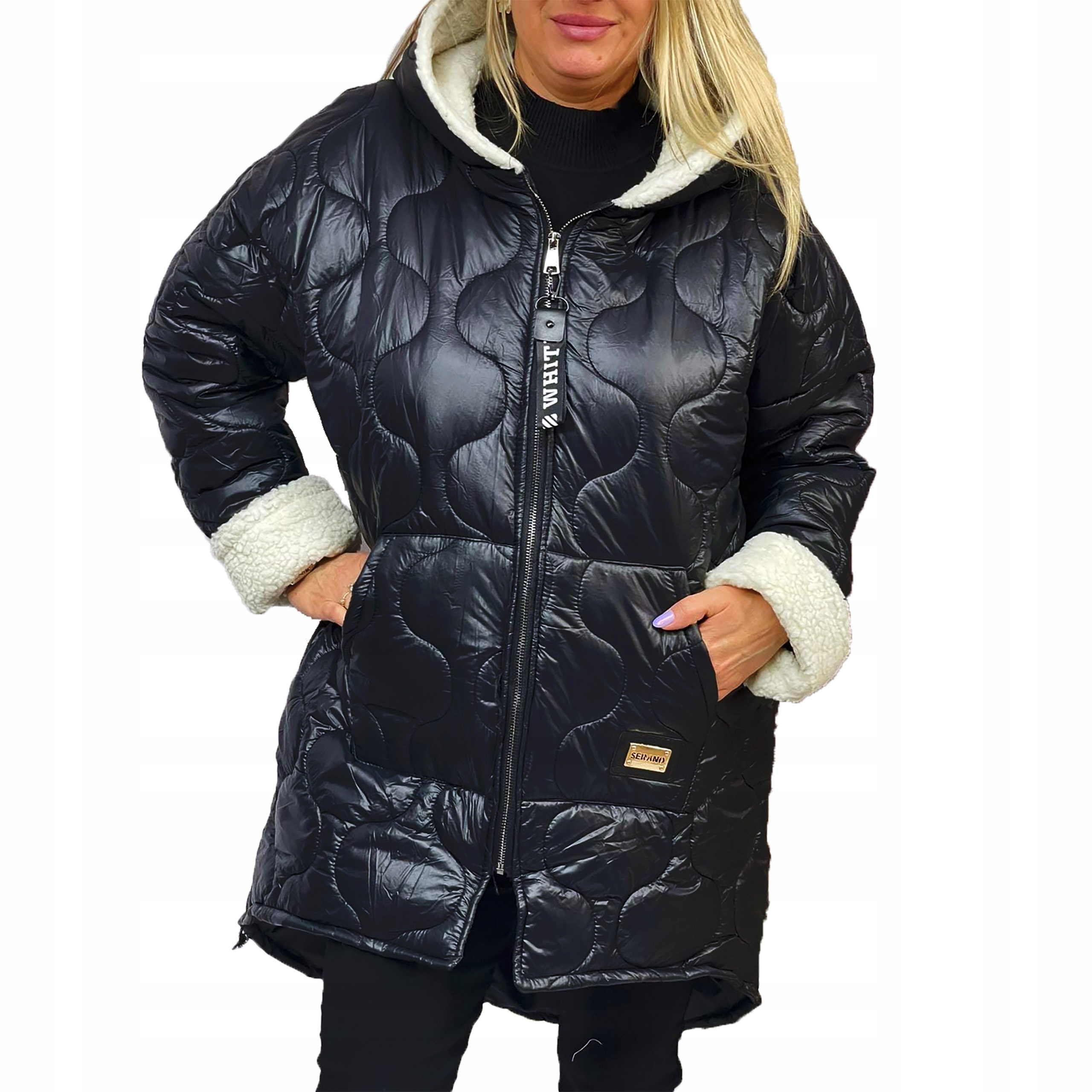 

K229 Długa Pikowana Kurtka We 56 (8XL)
