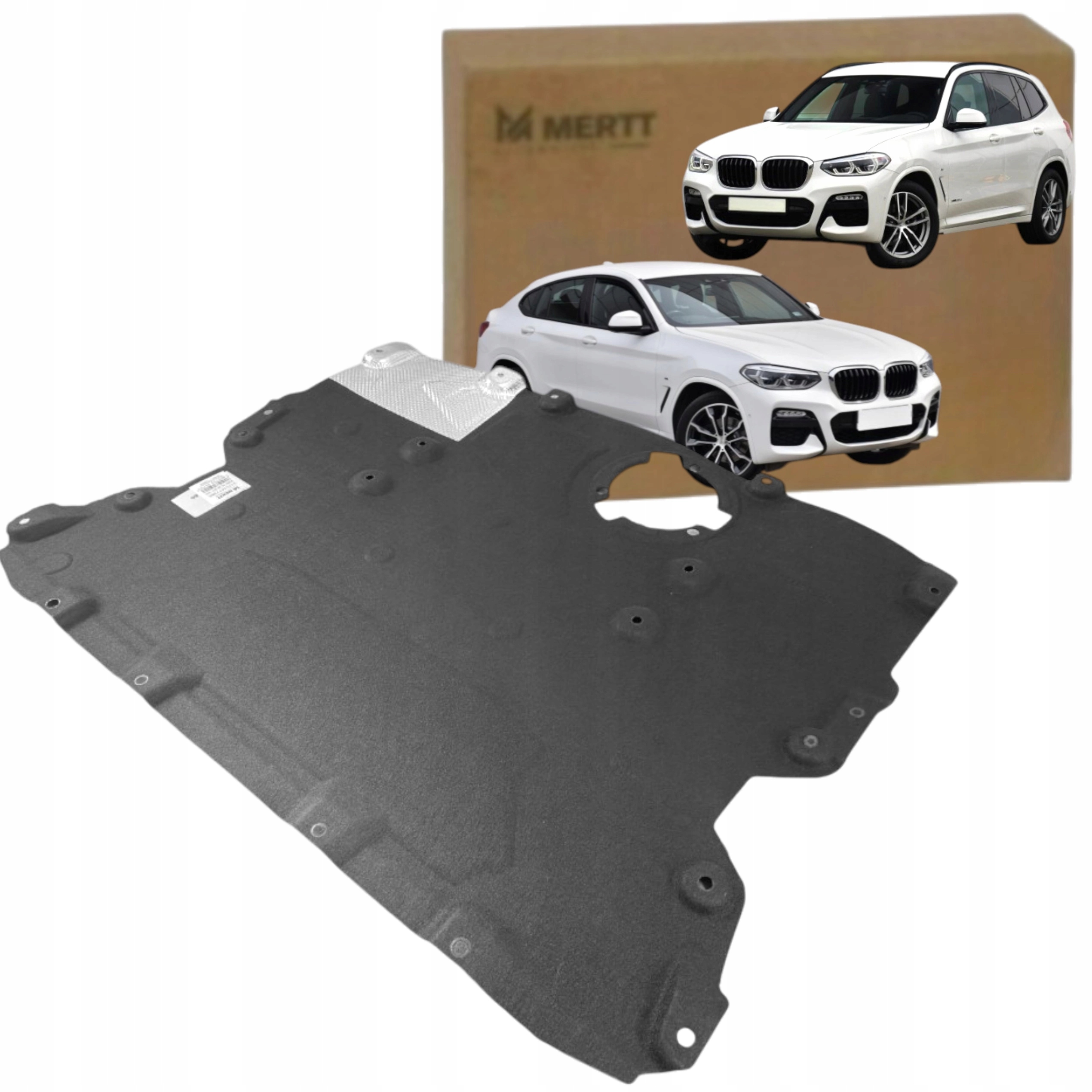 Ochranná deska pod motor, střední materiál nárazníku Bmw X3 G01 X4 G02