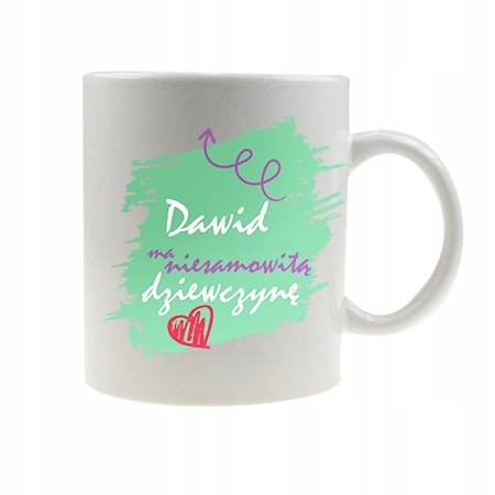 Kubek nadruk Walentynki imię prezent wzór 5