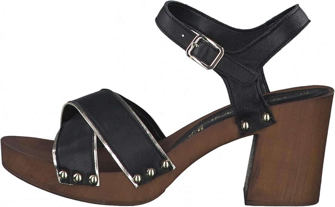 Marco Tozzi Dámské Kožené Sandály Na Podpatku 39 6DA