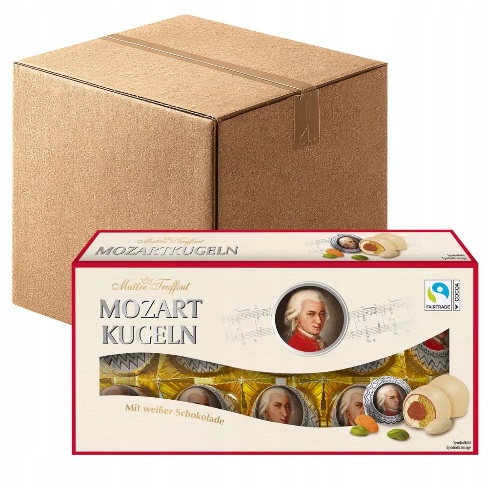 MaitreTruffout Mozartkugeln White Pralinky s náplní 10x200 g