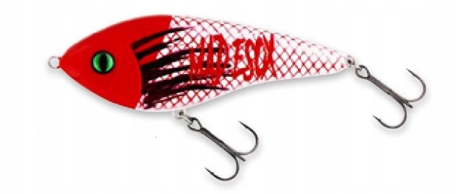 Wobler Jerk Swim Glidebait 12cm 58g Crimson Ghost Sinking Tonący