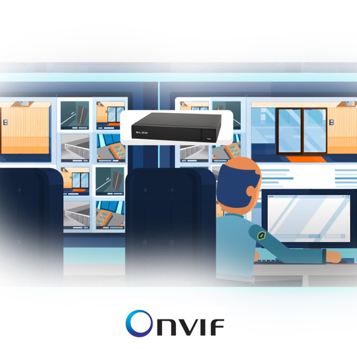 Rejestrator monitoringu analogowy do 16 kamer hybryda 16*IP 5in1 XVR BLOW Model BL-X16081