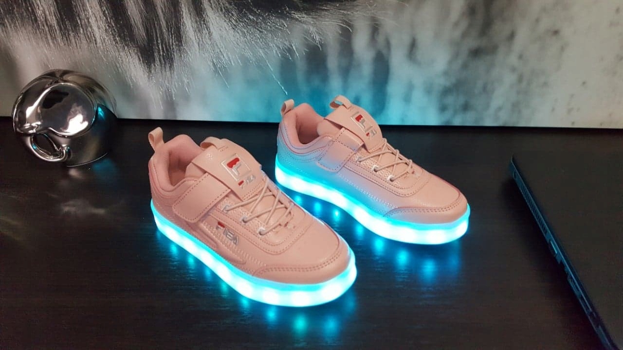 BUTY LED ŚWIECĄCE SHUFFLE DANCE HIT 2020 RÓŻ R26 Rodzaj zapięcia Rzepy