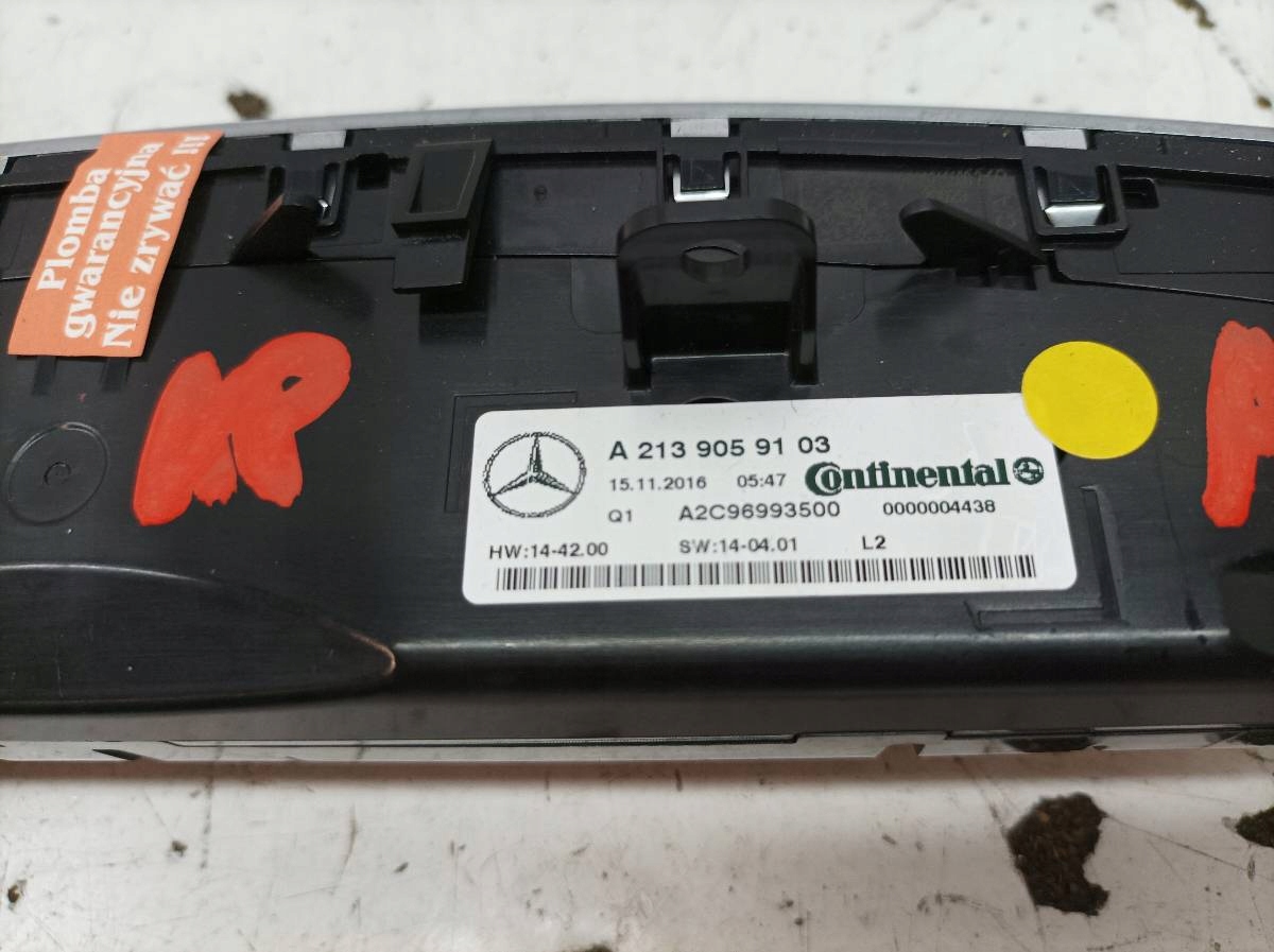 switch A2139059103 Mercedes-Benz E-klasa V (2016-2023) W213