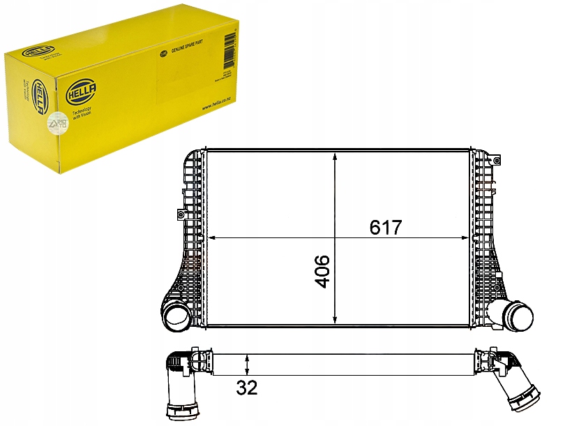 HELLA INTERCOOLER 96493