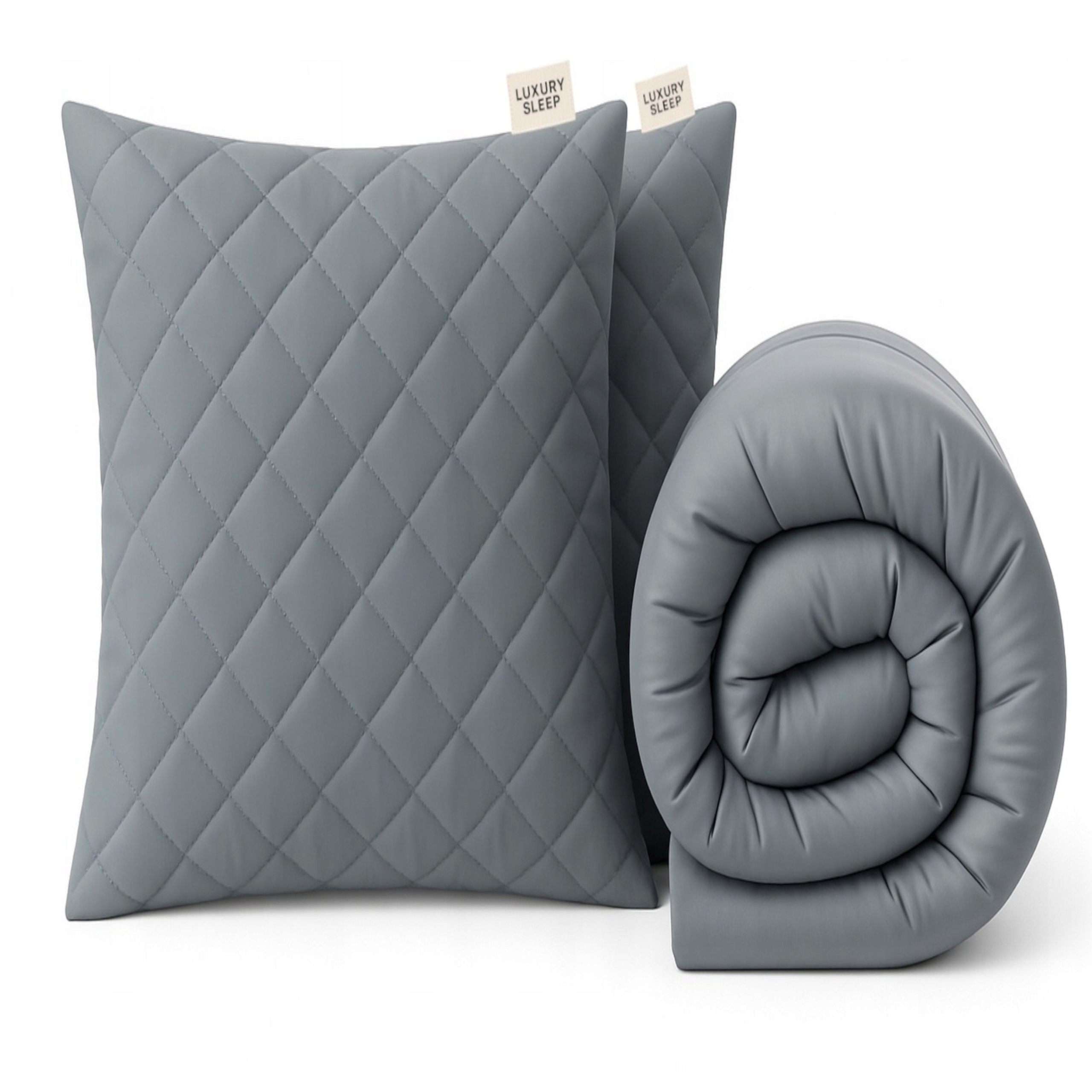 Zimní sada Teplá šedá přikrývka 220x200 2x polštář 70x80 Podzim-Zima