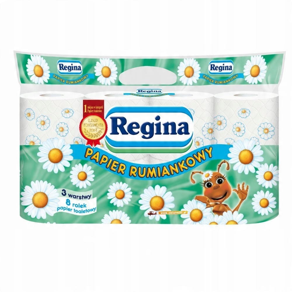 

Papier Toaletowy Rumiankowy Regina 8 rolek