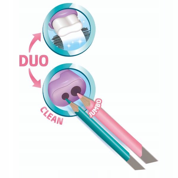 Temperówka Maped Connect Pastel 2 otwory , z gumką Marka Maped