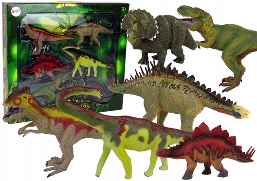 

Ogromny Zestaw Dinozaurów 6 szt Duże Modele