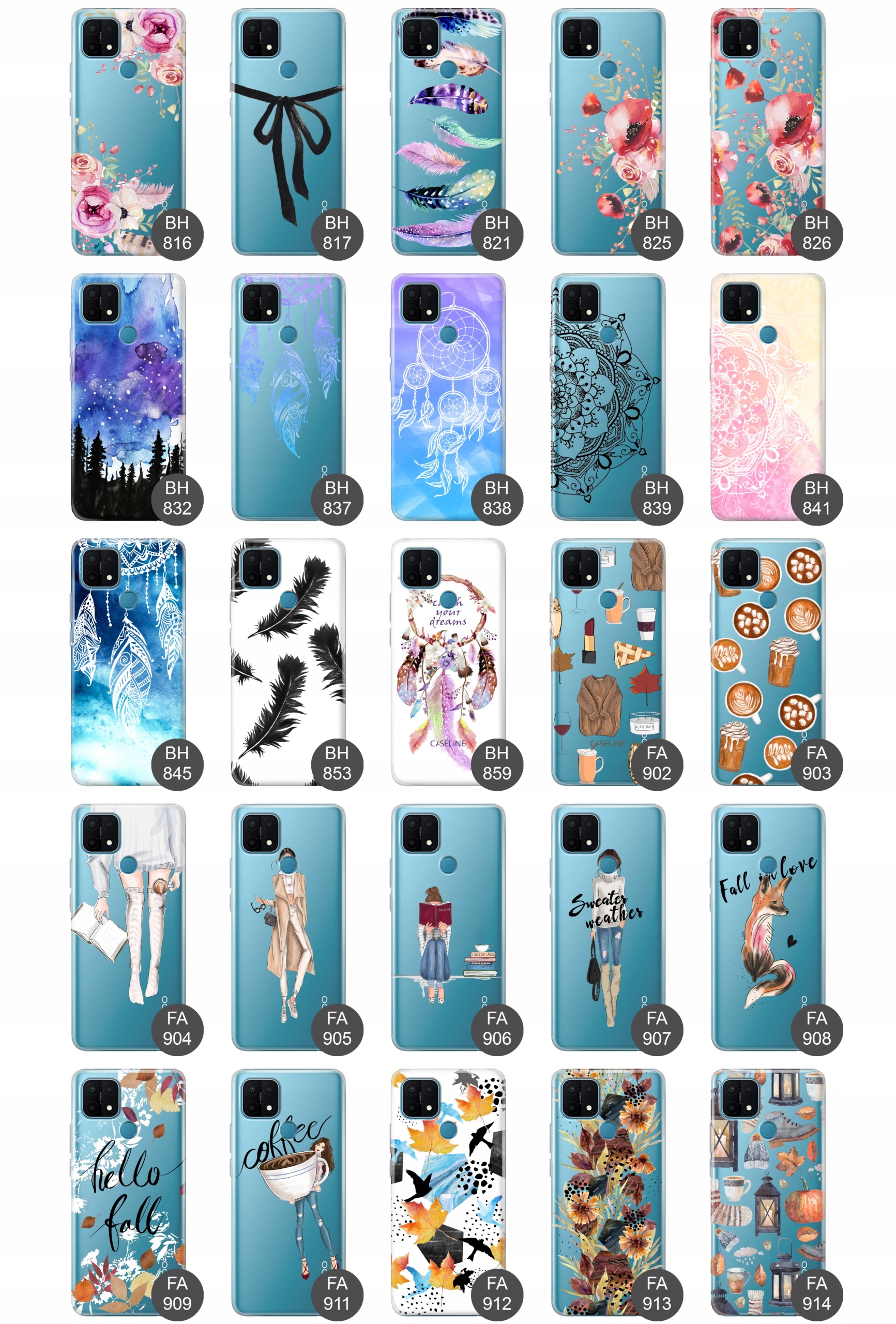 Etui do Oppo A15 / A15s case wzory guma