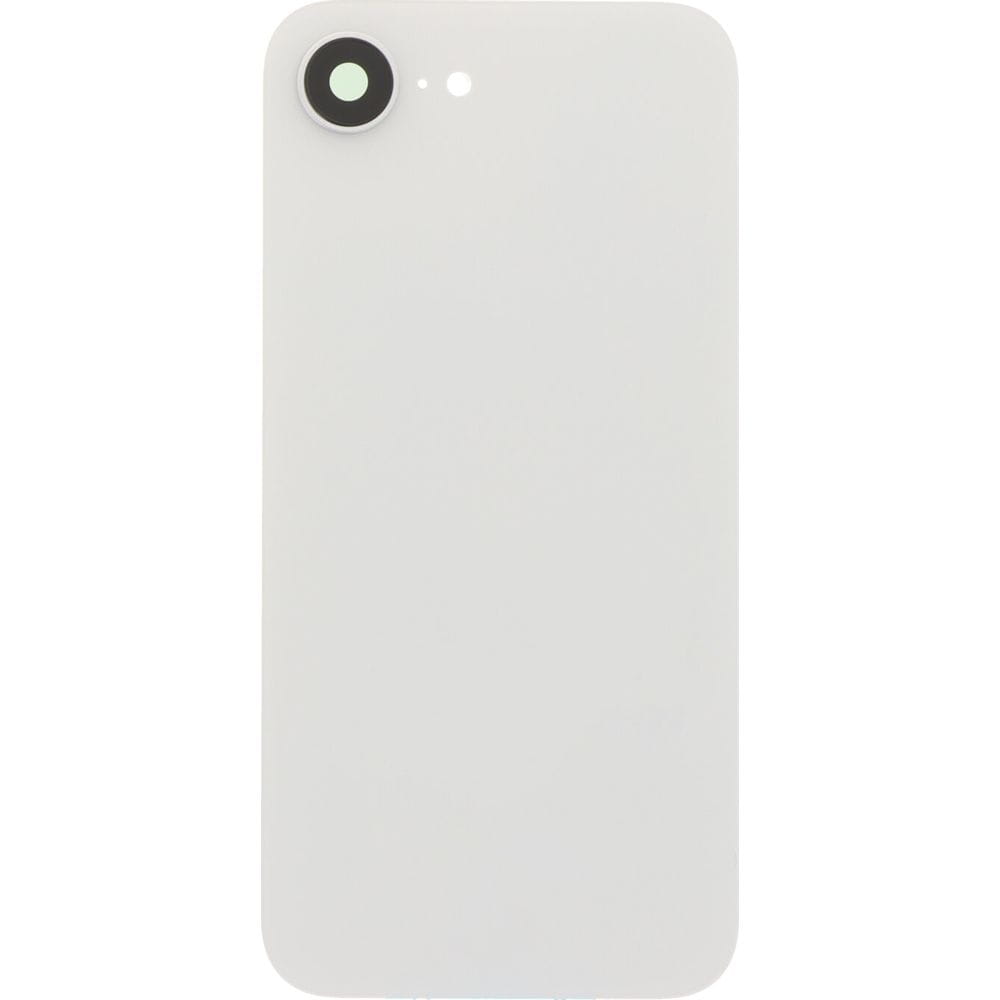 Zadní sklo s rámečkem, kryt baterie, zadní zadní kryt pro iPhone 16e, bílá barva