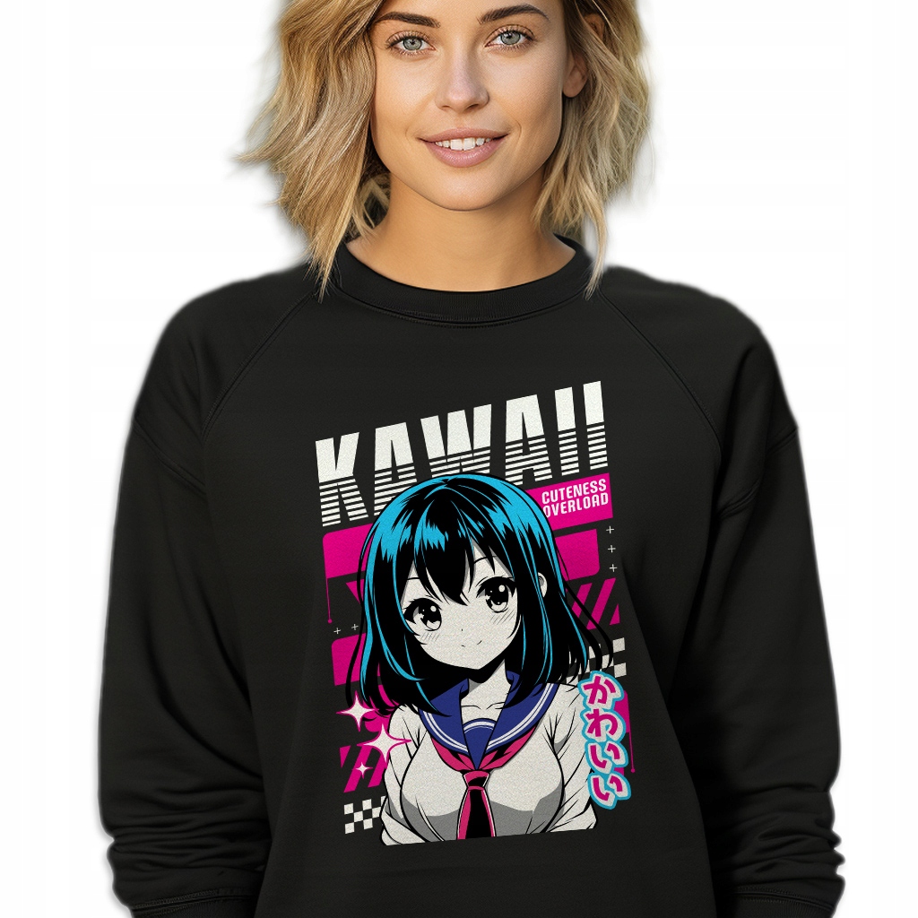 Mikina Tepláková Černá Velikost XL Dárek Anime Vr Školní Vzory