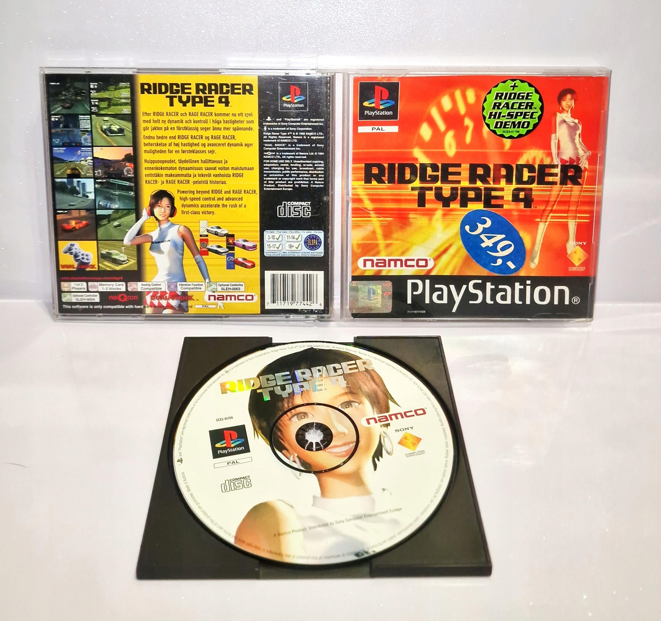 Ridge Racer Type 4 PlayStation (PSX) pudełkowa