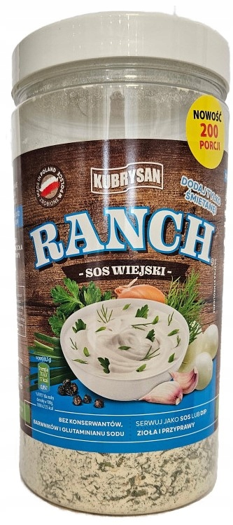 Levně Kubrysan Ranch omáčka originální, bez konzervantů, 1000 g