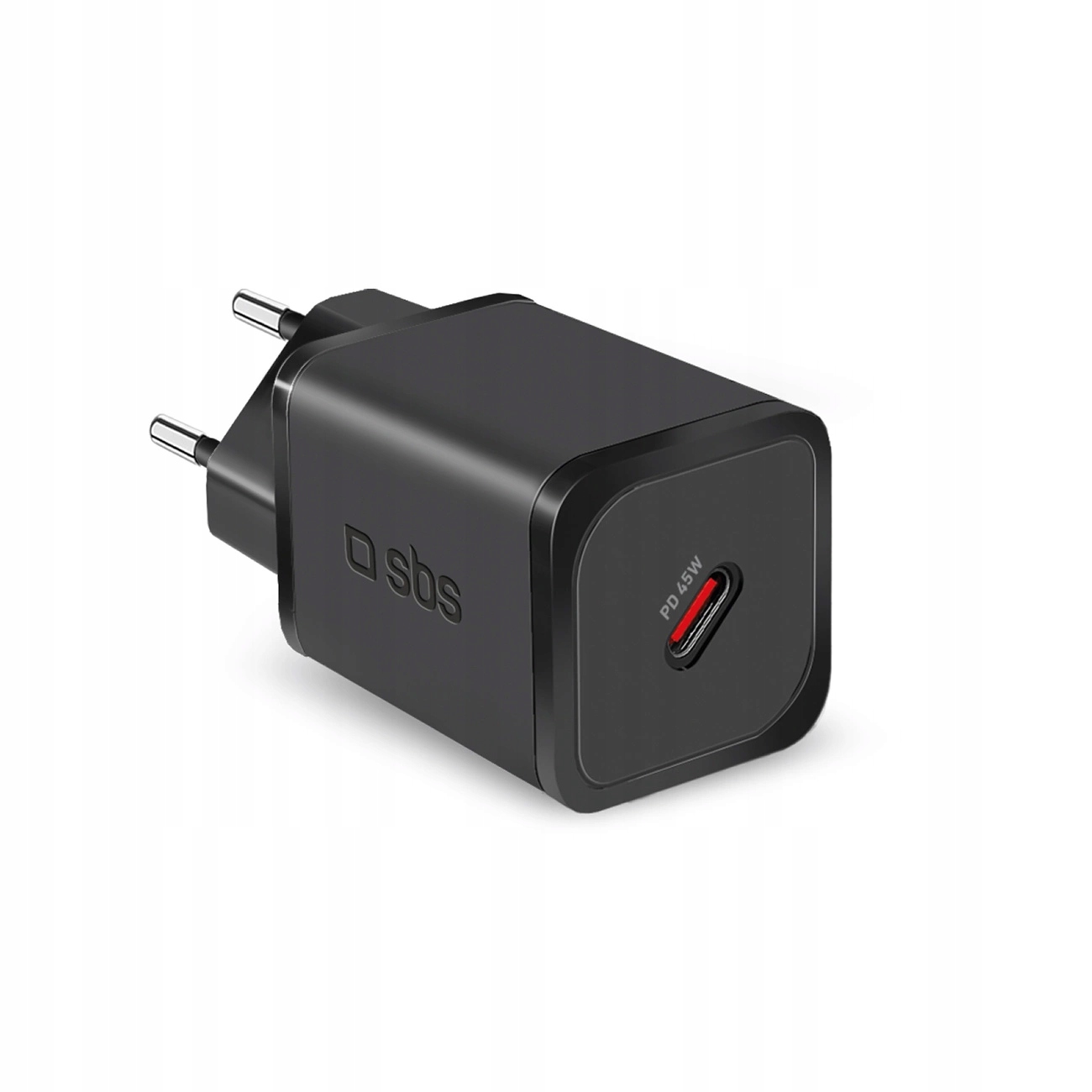 Síťová nabíječka Sbs TETRGAN1C45W 45W GaN Usb-c s Power Delivery černá