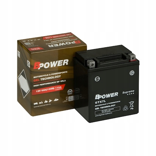 

Akumulator GTX7L Bpower Yuasa YTX7L