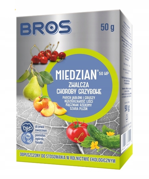 

Bros Miedzian 50WP Środek Grzybobójczy 50g