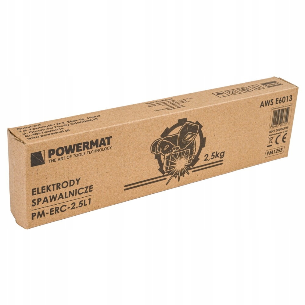 ELEKTRODY SPAWALNICZE RUTYLOWE 2,5mm 2,5KG ELEKTRODA DO SPAWANIA MMA Średnica 2.5 mm