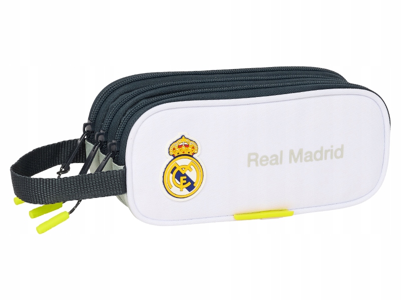 Real Madryt Piórnik 3 Komorowy Saszetka Sezon 25/26 White-grey