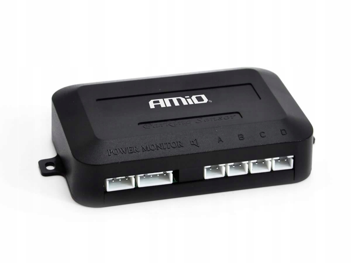 GRATISY# Czujniki parkowania TYŁ 4 CZARNE SENSORY LED BUZER Liczba sensorów 4