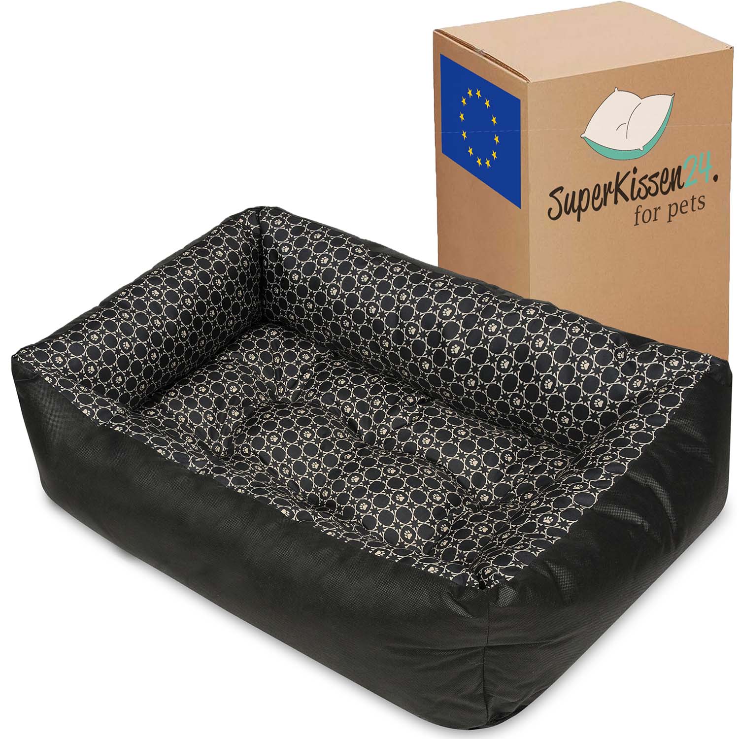 Levně pelíšek pro psa gauč 70x55 Louis Black