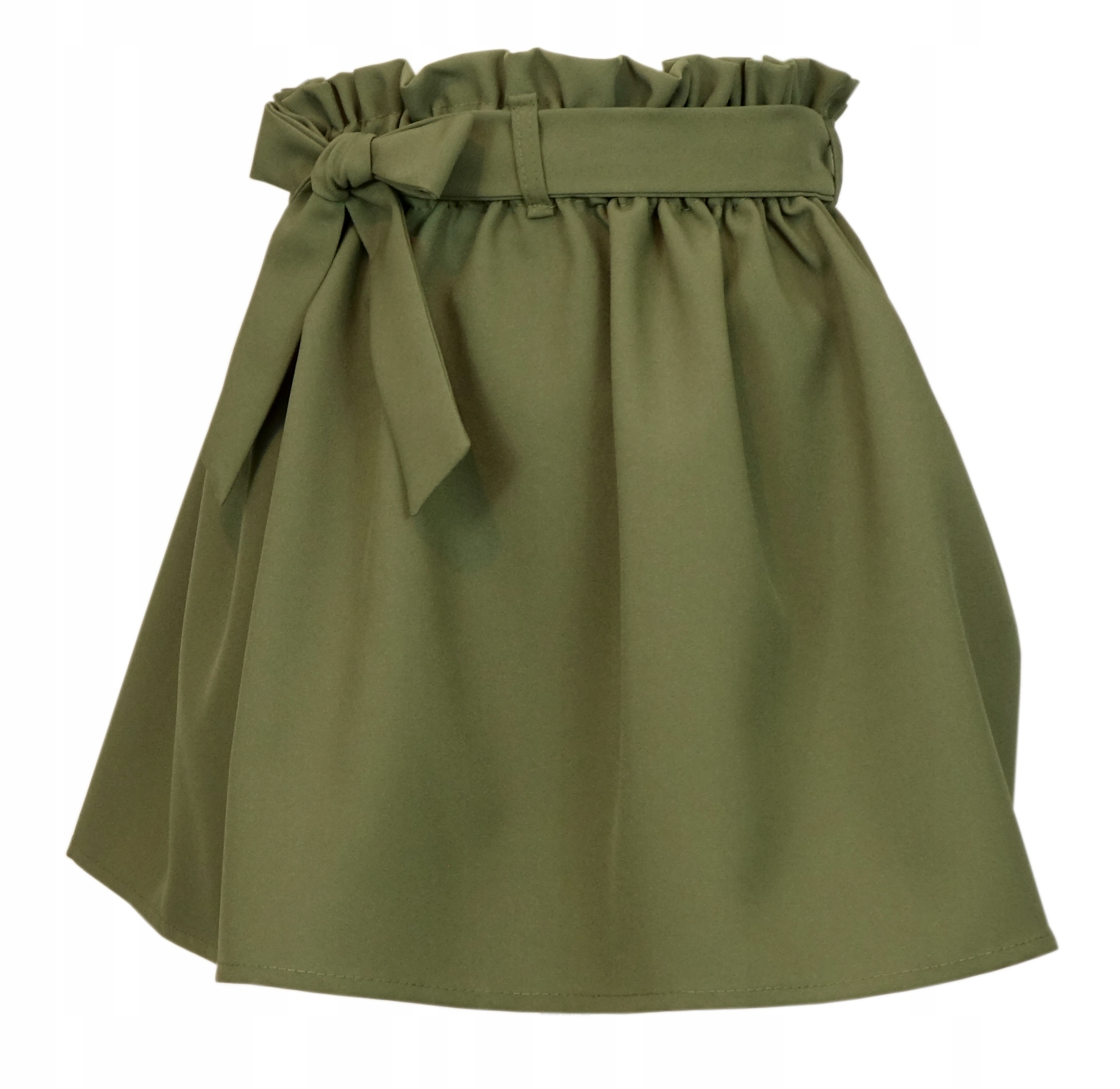 KHAKI SPÓDNICZKA SPÓDNICA MINI NA GUMIE PASEK Marka inna