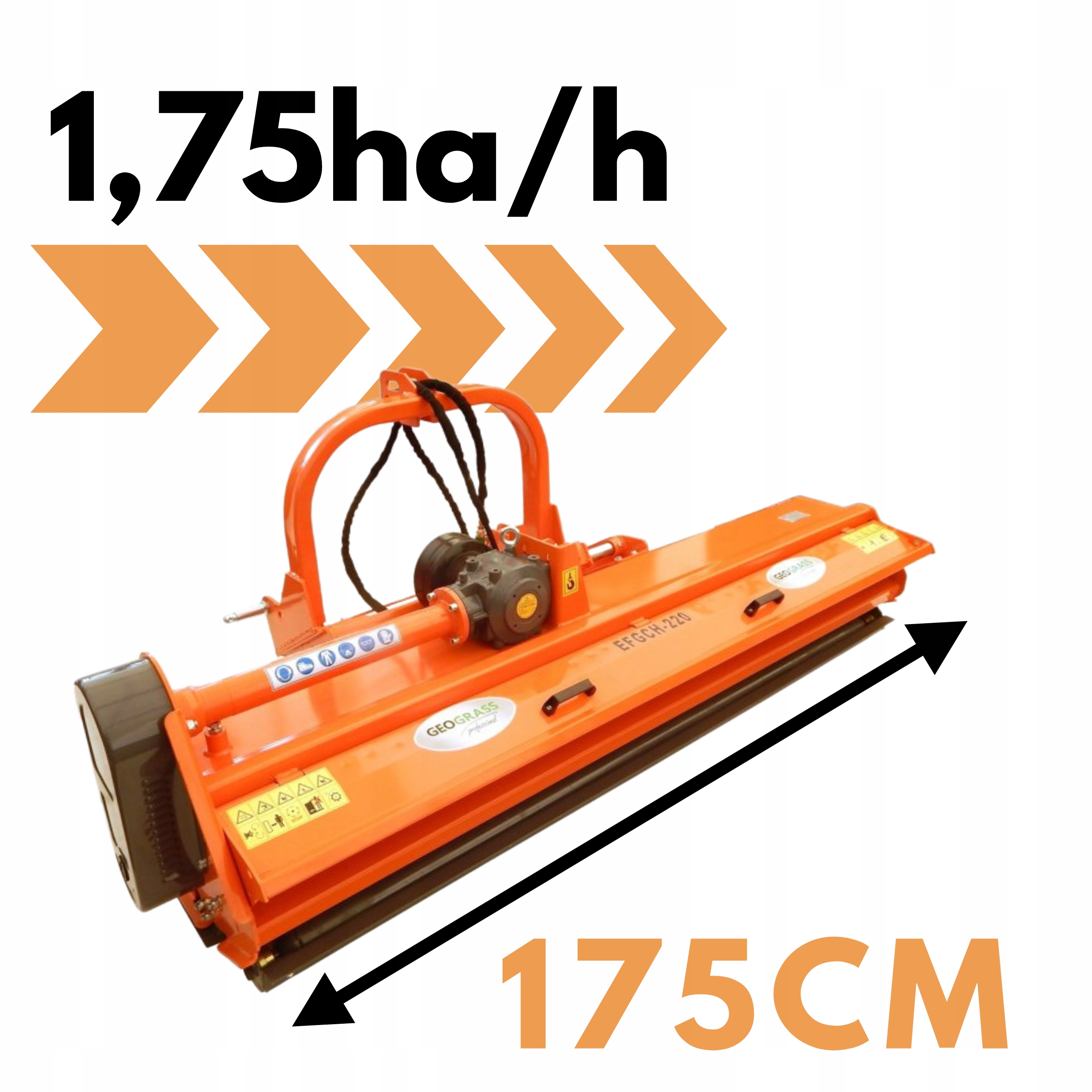 KOSIARKA BIJAKOWA KLASY CIĘŻKIEJ Z PRZESUWEM EFGCH 175CM GEOGRASS Kod producenta EFGCH 155