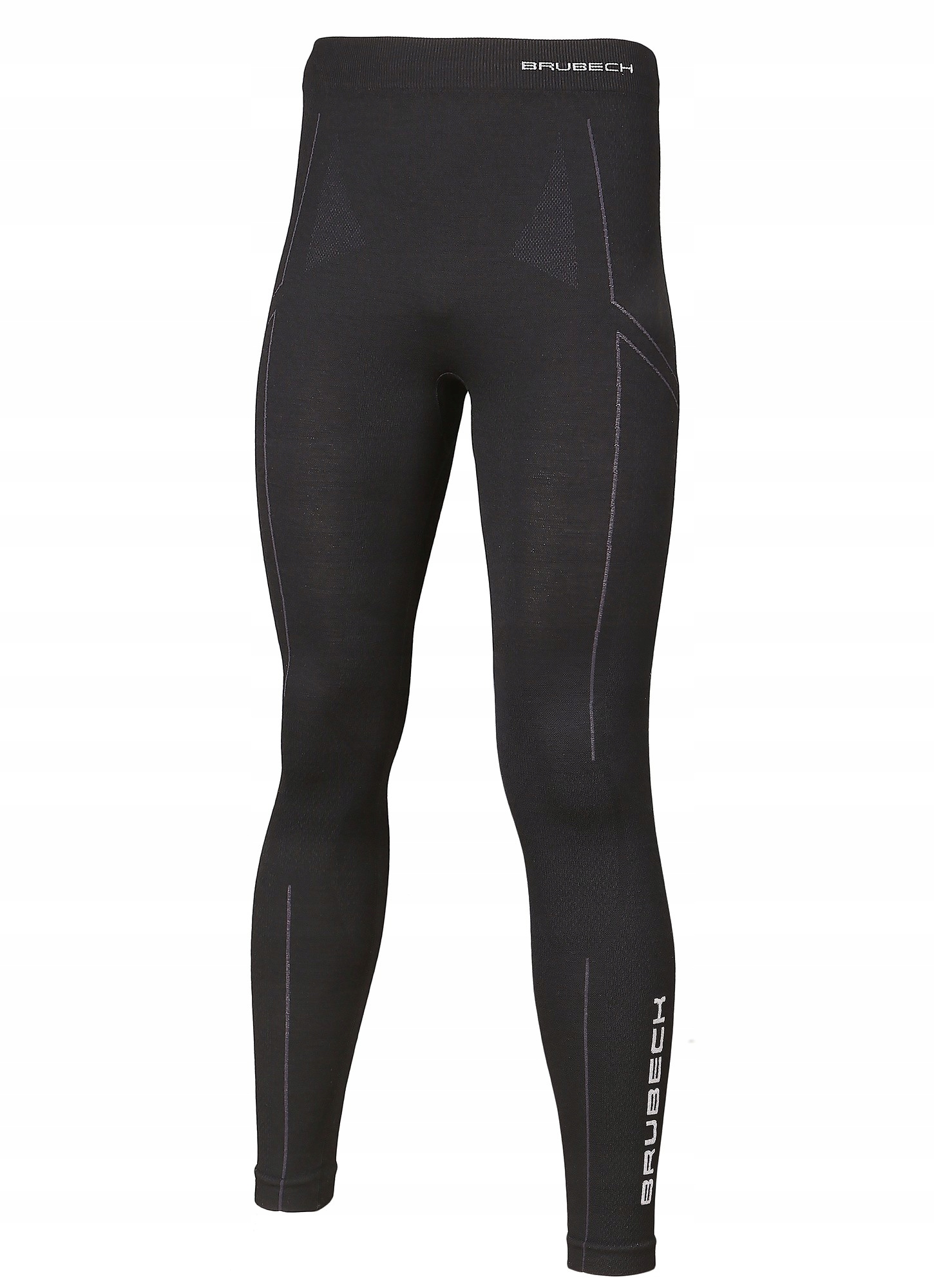 Leginsy SPODNIE GETRY termoaktywne męskie Brubeck EXTREME WOOL czarne r.M