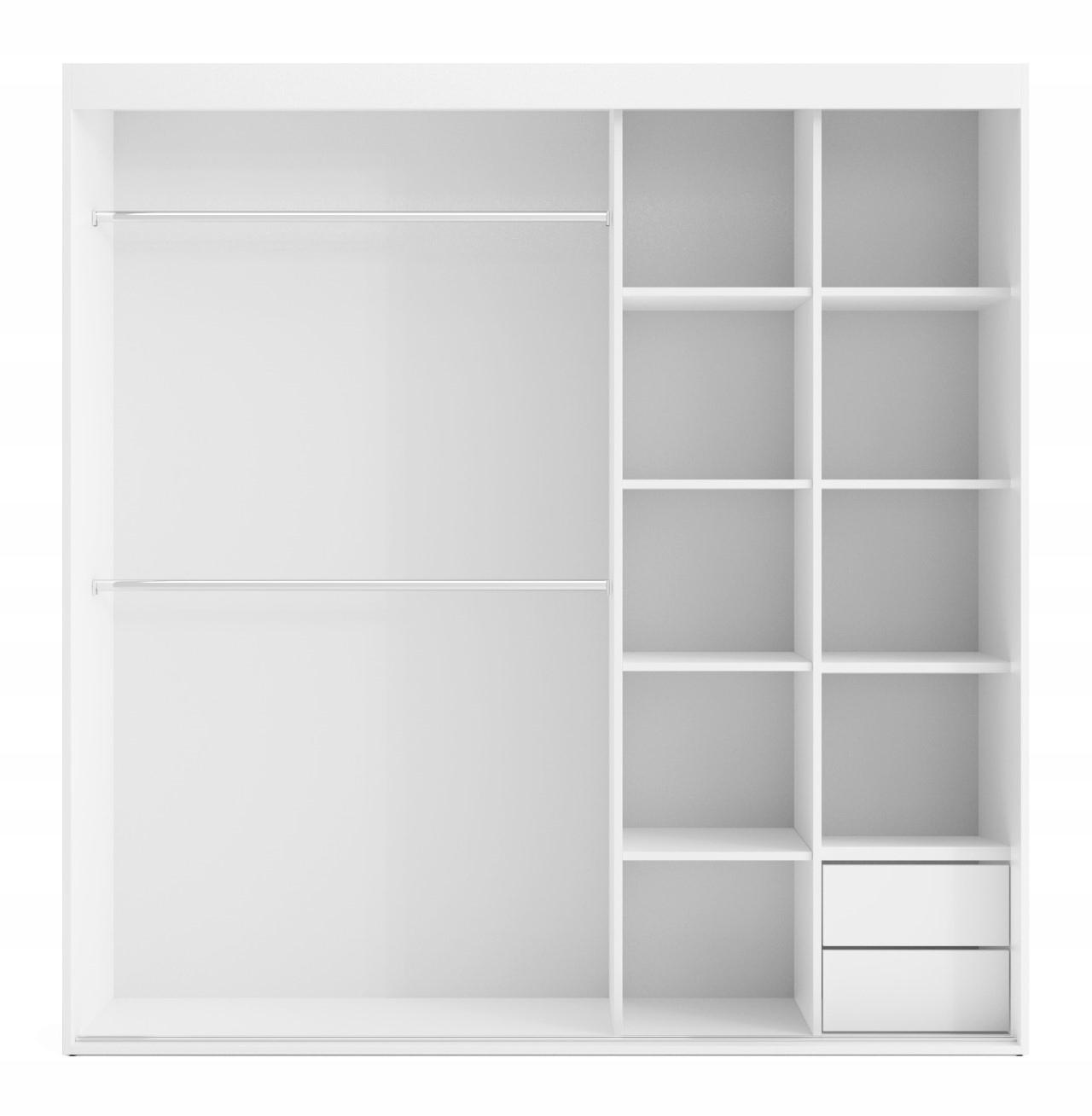 Dodatkowe 2 szuflady - Szafa Przesuwna MANILA 18 mm Kolekcja wyposażenie