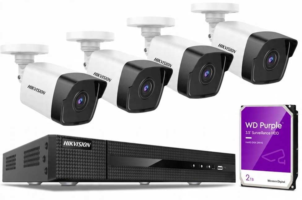 

Zestaw Do Monitoringu Ip 4Mpx Rejestratior PoE