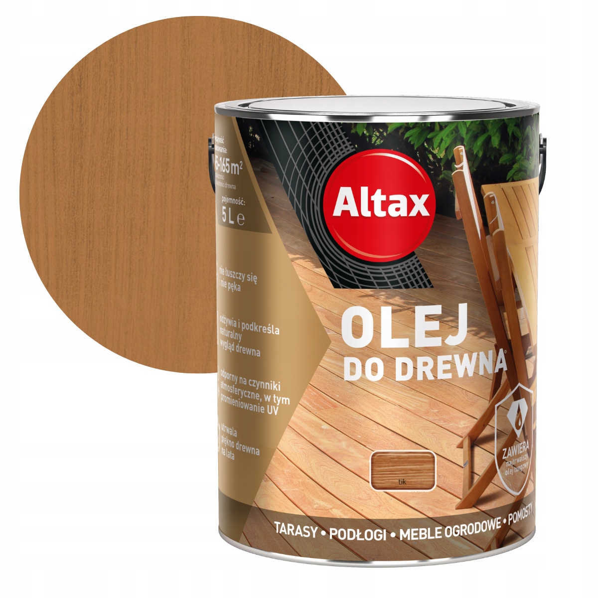 Altax Olej Do Drewna 5L Tik