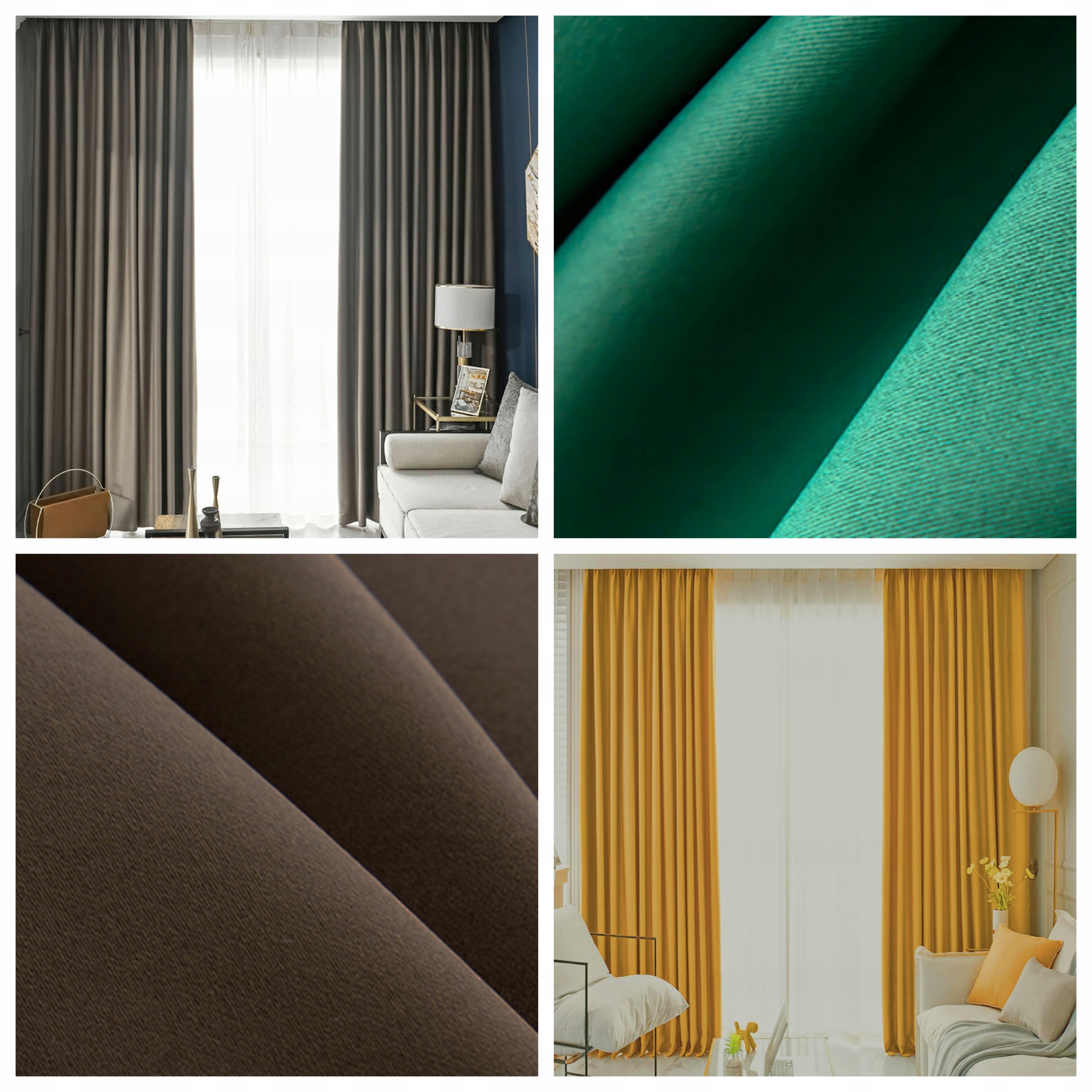 ZASŁONY BLACKOUT ZASŁONA ZACIEMNIAJĄCA NA WYMIAR Materiał poliester