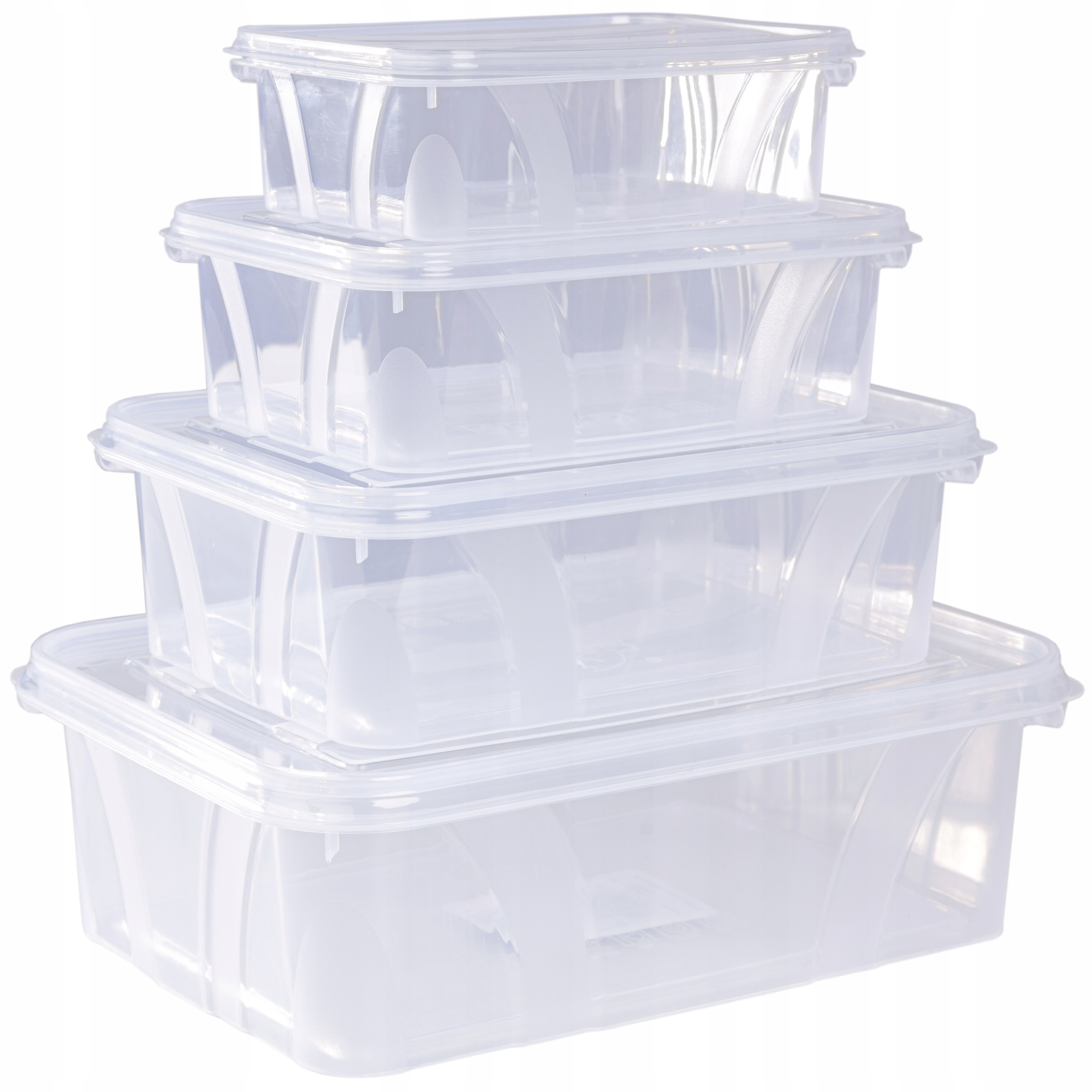 Набор Из 4 Пищевых Контейнеров 0,4 0,7 1,2 2,1