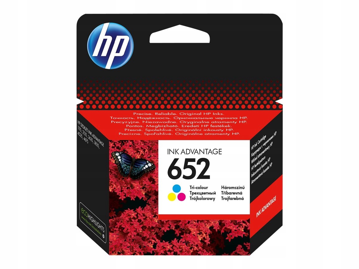 

Tusz Hp nr 652 Tri-colour F6V24AE