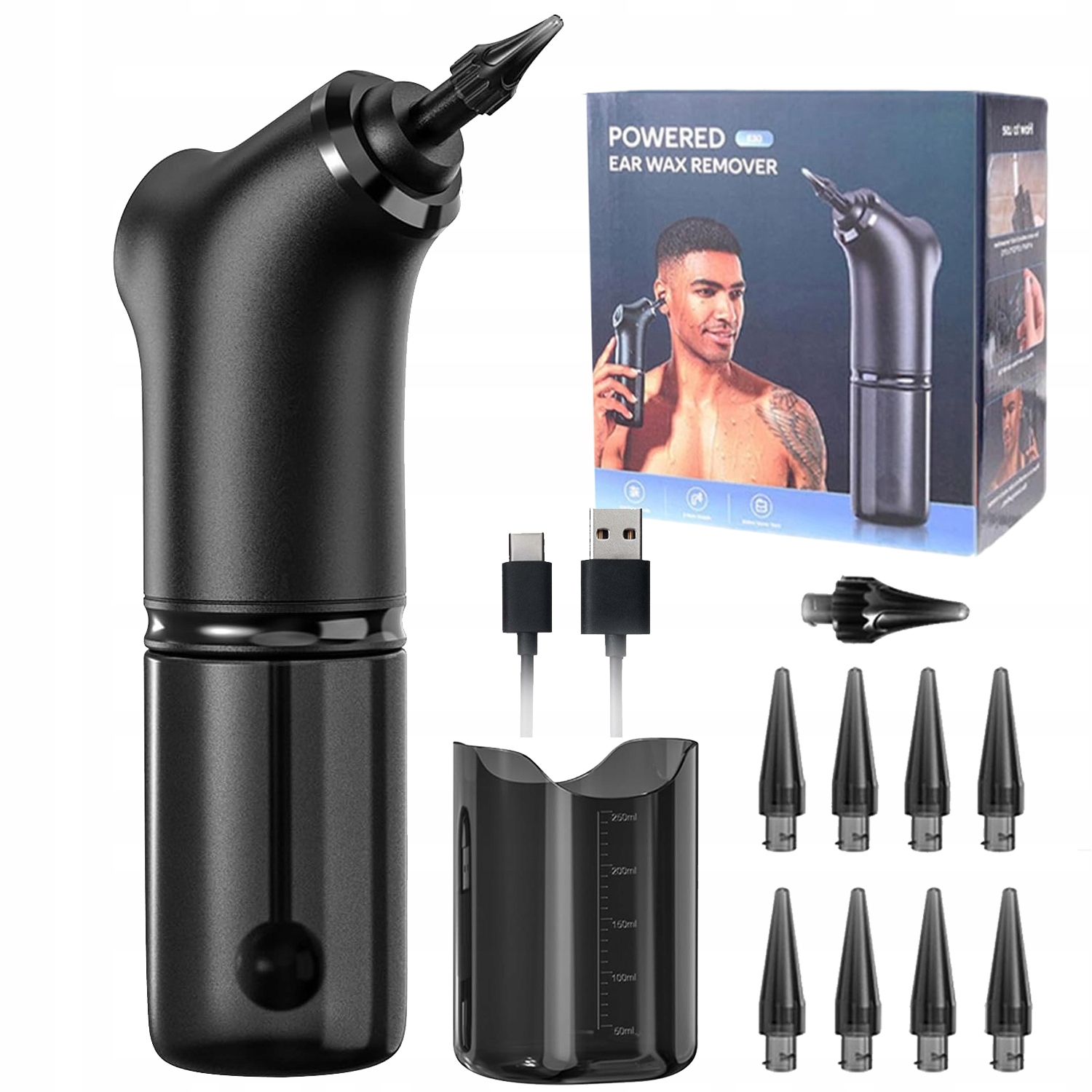 Bezpieczny Irygator Do Uszu 4 Tryby Czyszczenia Delikatne Płukanie