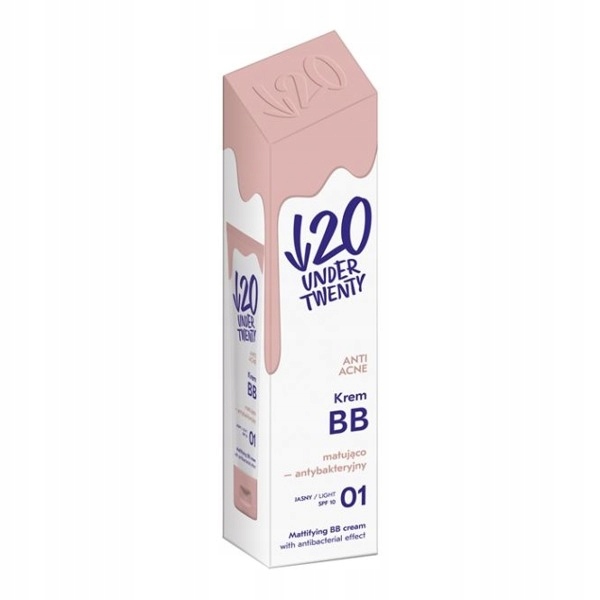 

Under Twenty krem Bb matujący 01 Jasny SPF10
