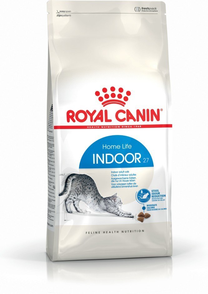 Levně Royal Canin Indoor 27 Adult 2kg Suché Krmivo pro kočky žijící v bytě