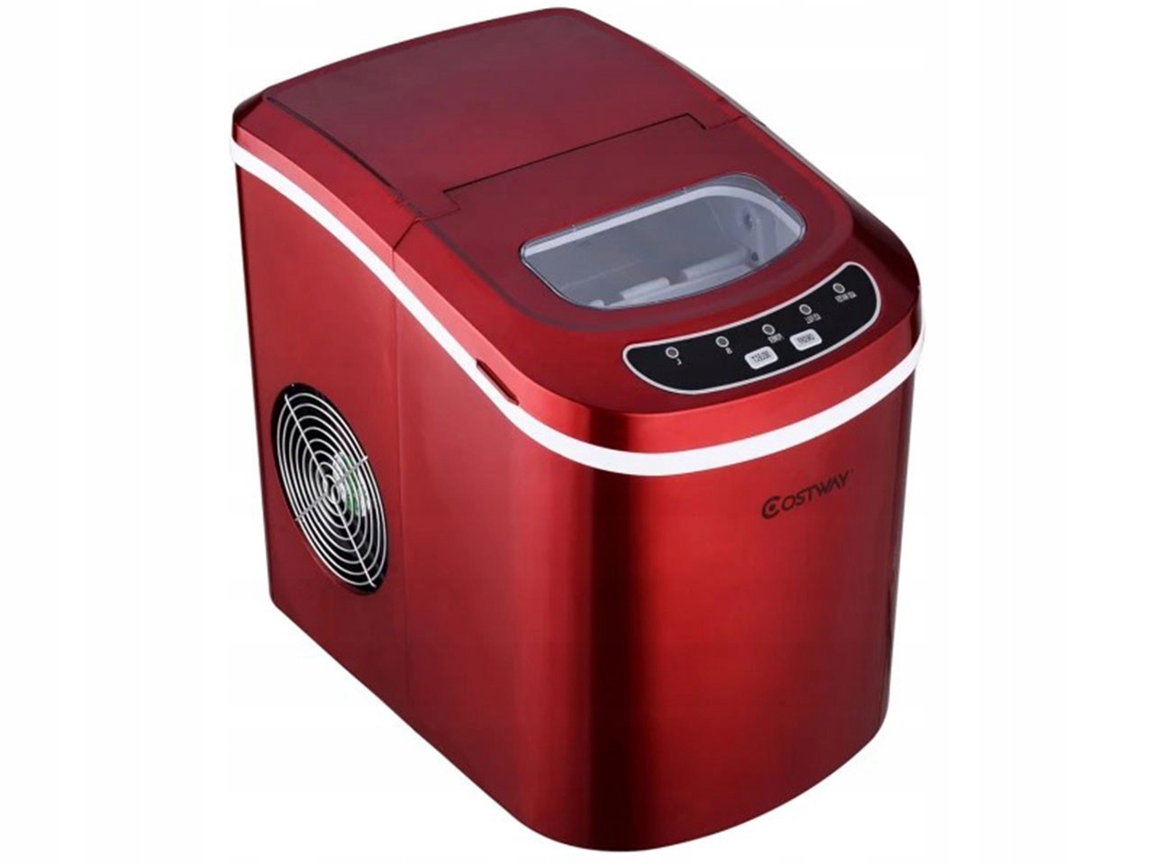 Přenosný výrobník ledu ES10326DE-RE, červený