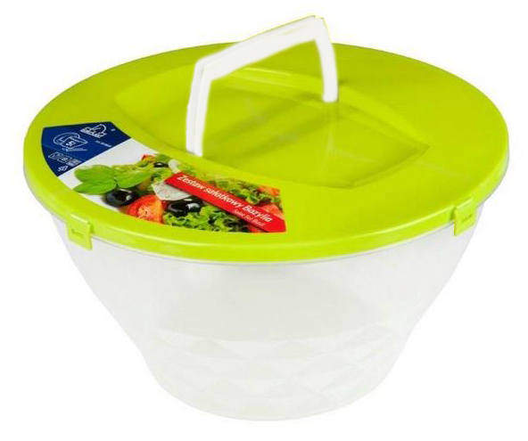 

Kon-plast Pojemnik na sałatkę ”Bazylia” sztućce