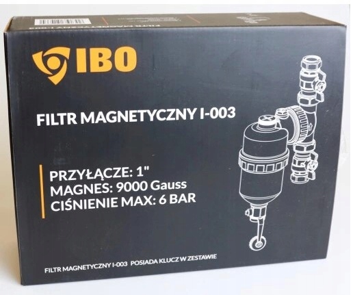 FILTR MAGNETYCZNY 1 cal SEPARATOR ZANIECZYSZCZEŃ IBO Kod producenta I-003/1