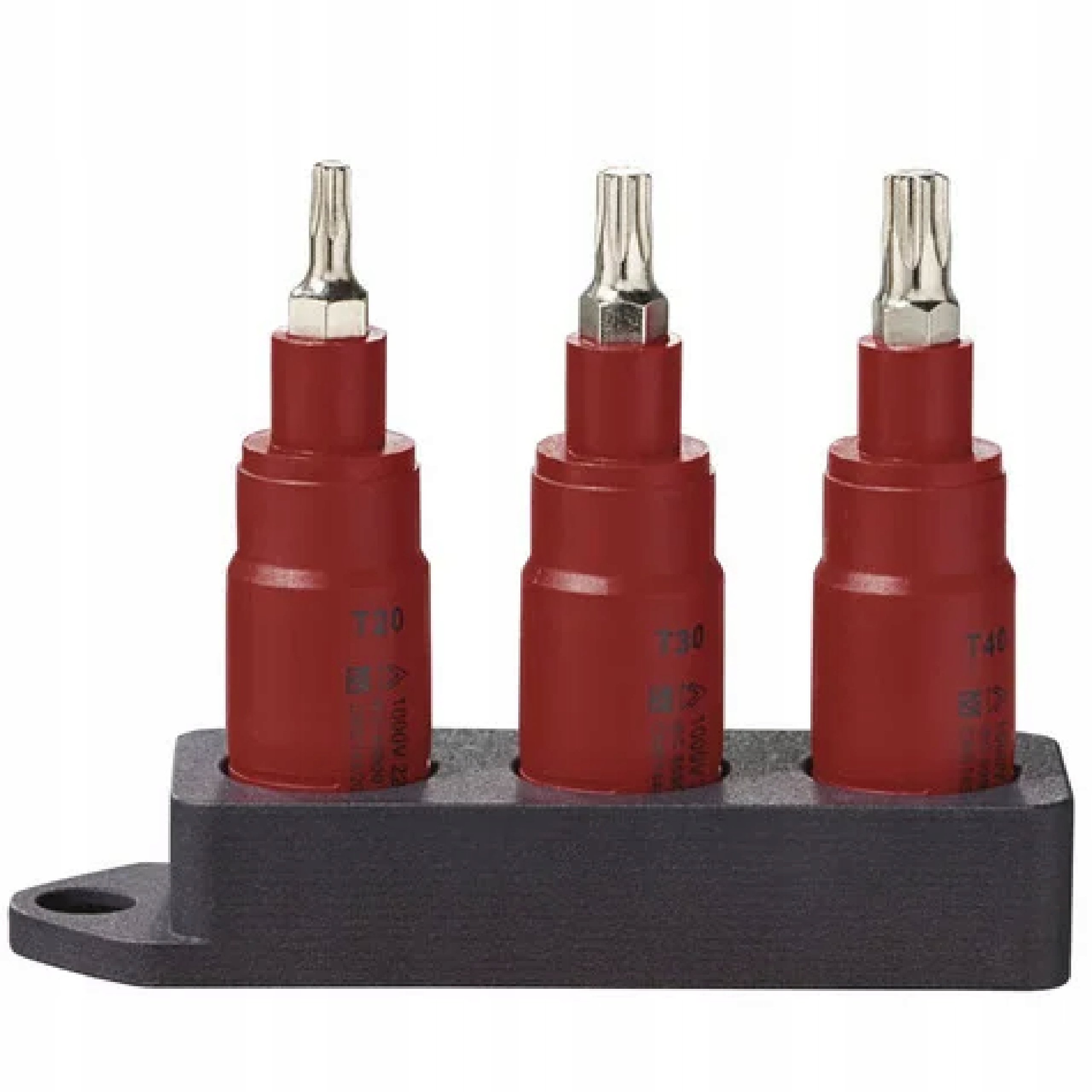 Parkside Izolované Torx nástavce, sada bitů a nástavců T20/T30/T40 1000V Nové